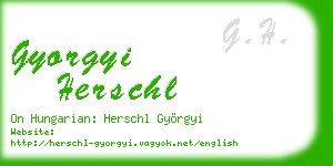 gyorgyi herschl business card